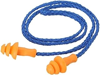 سدادة أذن سليكون بحبل | حماية سمعية مرنة وسهلة الاستخدام للعمال